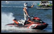 Cyrille Lemoine racing a jet ski