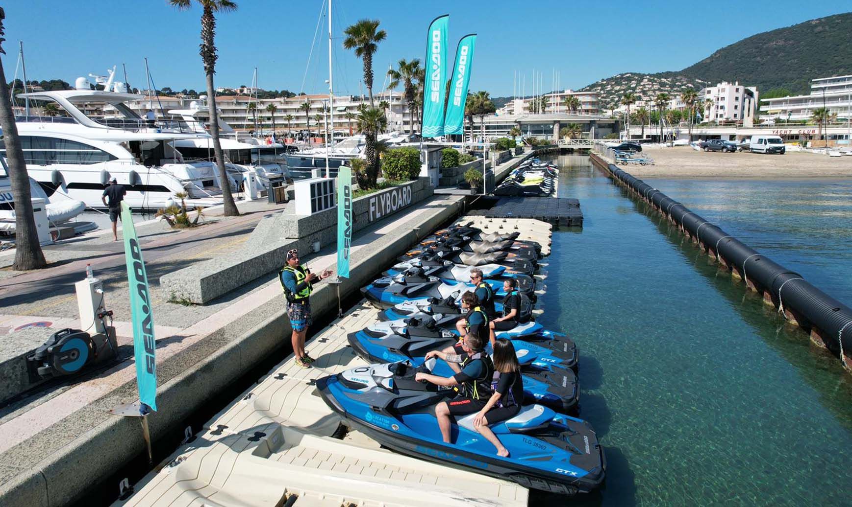 Jet skis at Holeshot Location in Cavalaire-sur-Mer
